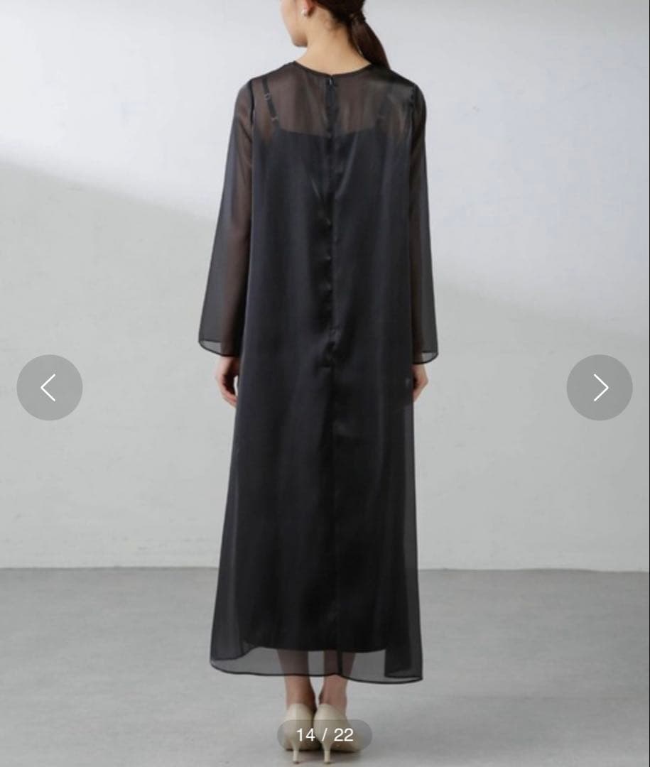 Kaene/ラメシャンブレードレス ブラック