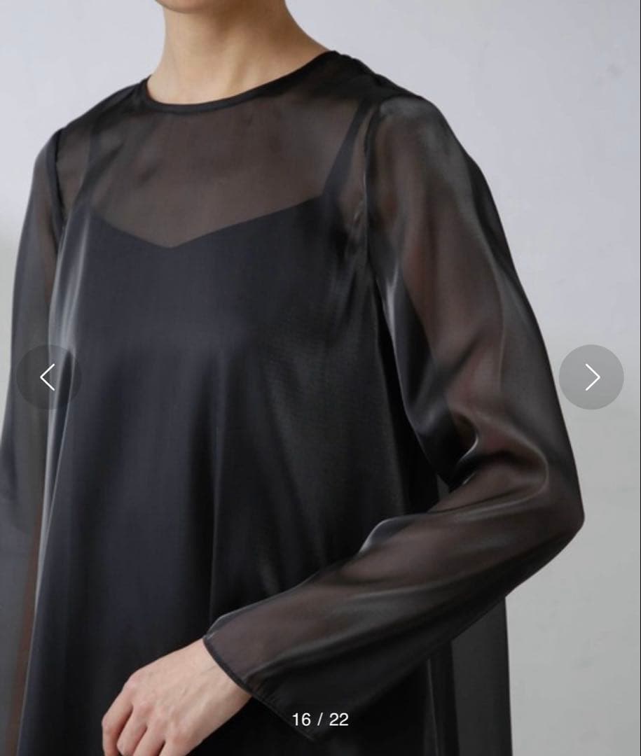 Kaene/ラメシャンブレードレス ブラック