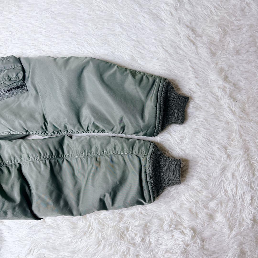 ✨美品✨ アビレックス MA-1 フライトジャケット 緑 Lリバーシブル 中綿