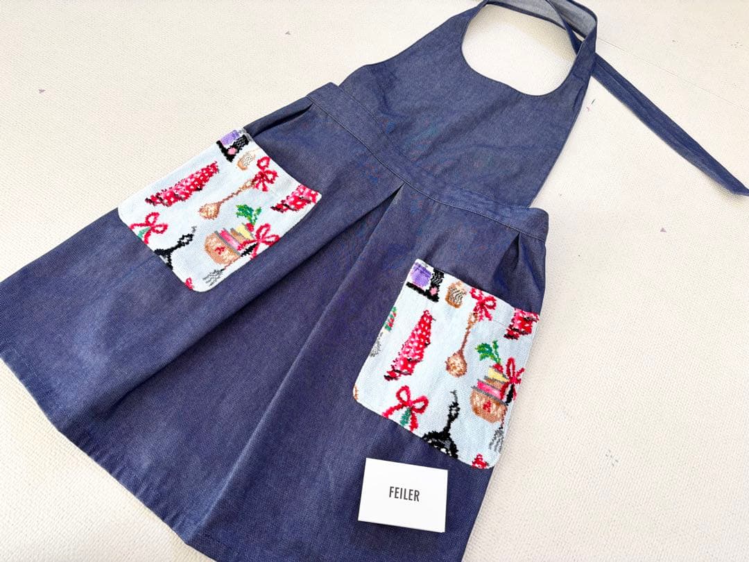 【超美品レア】FEILER フェイラー エプロン シュニール織