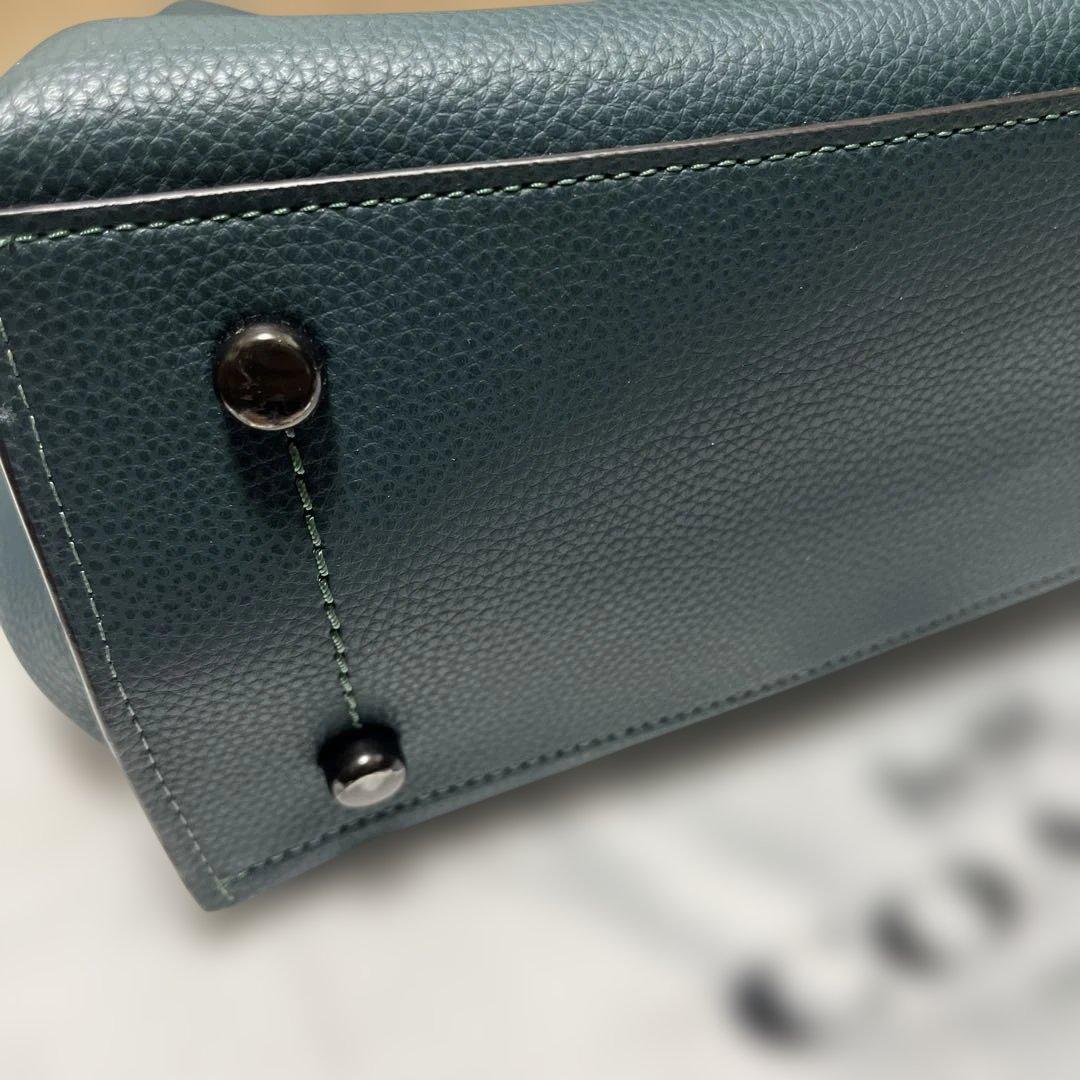 COACH ウィロウ トート ウィズ シグネチャー キャンバス インテリア