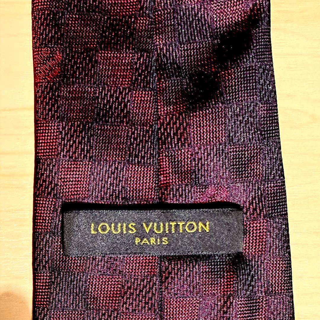 ルイ・ヴィトン ダミエ シルクネクタイ LOUIS VUITTON LV