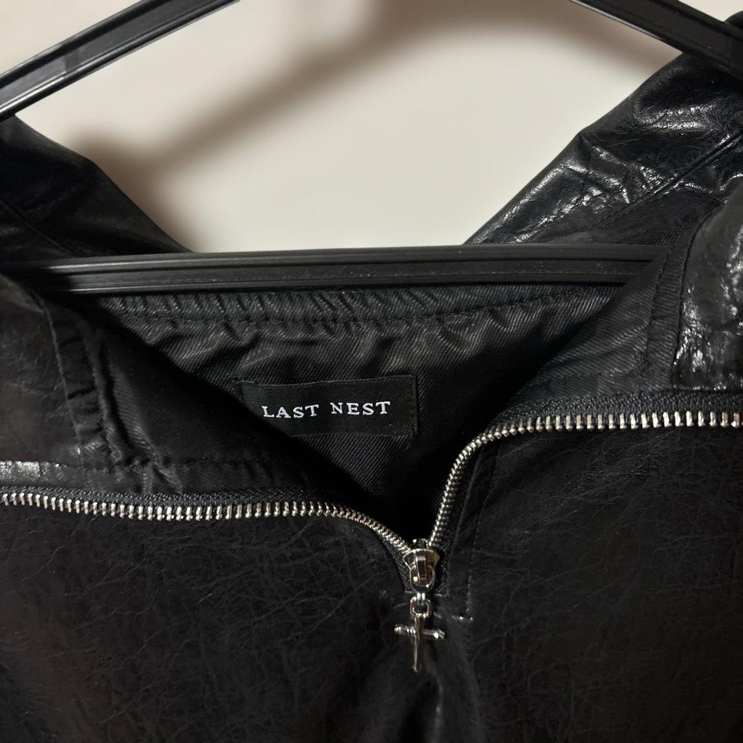 LAST NEST ブラックジャケット ハーフジップbadhop yzerr