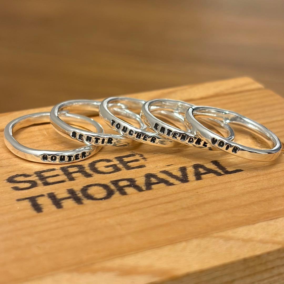 SERGE THORAVAL　五感　5連　シルバー　リング　［16号］