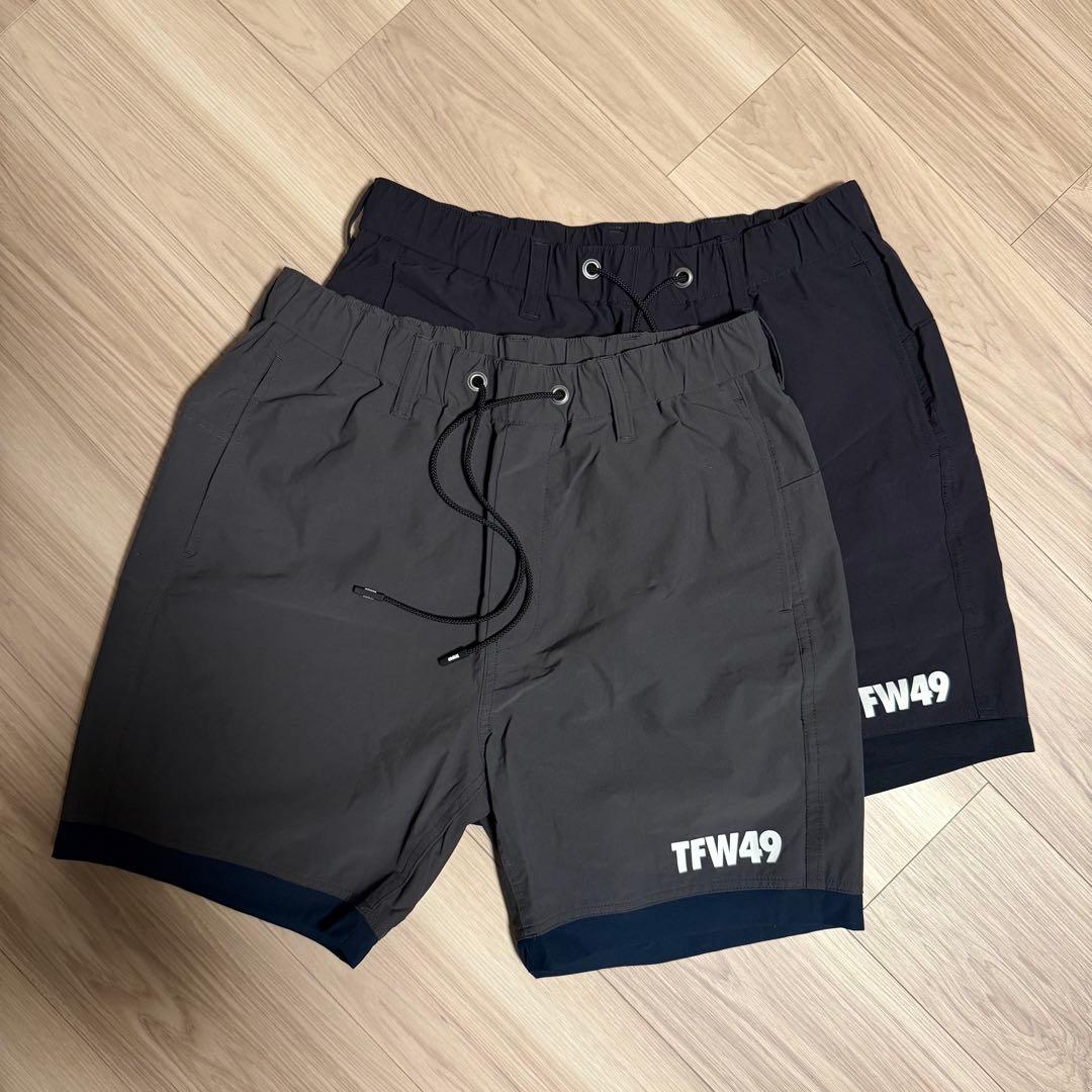 TFW49 NYLON PANTS ブラック&グレー　2枚セット