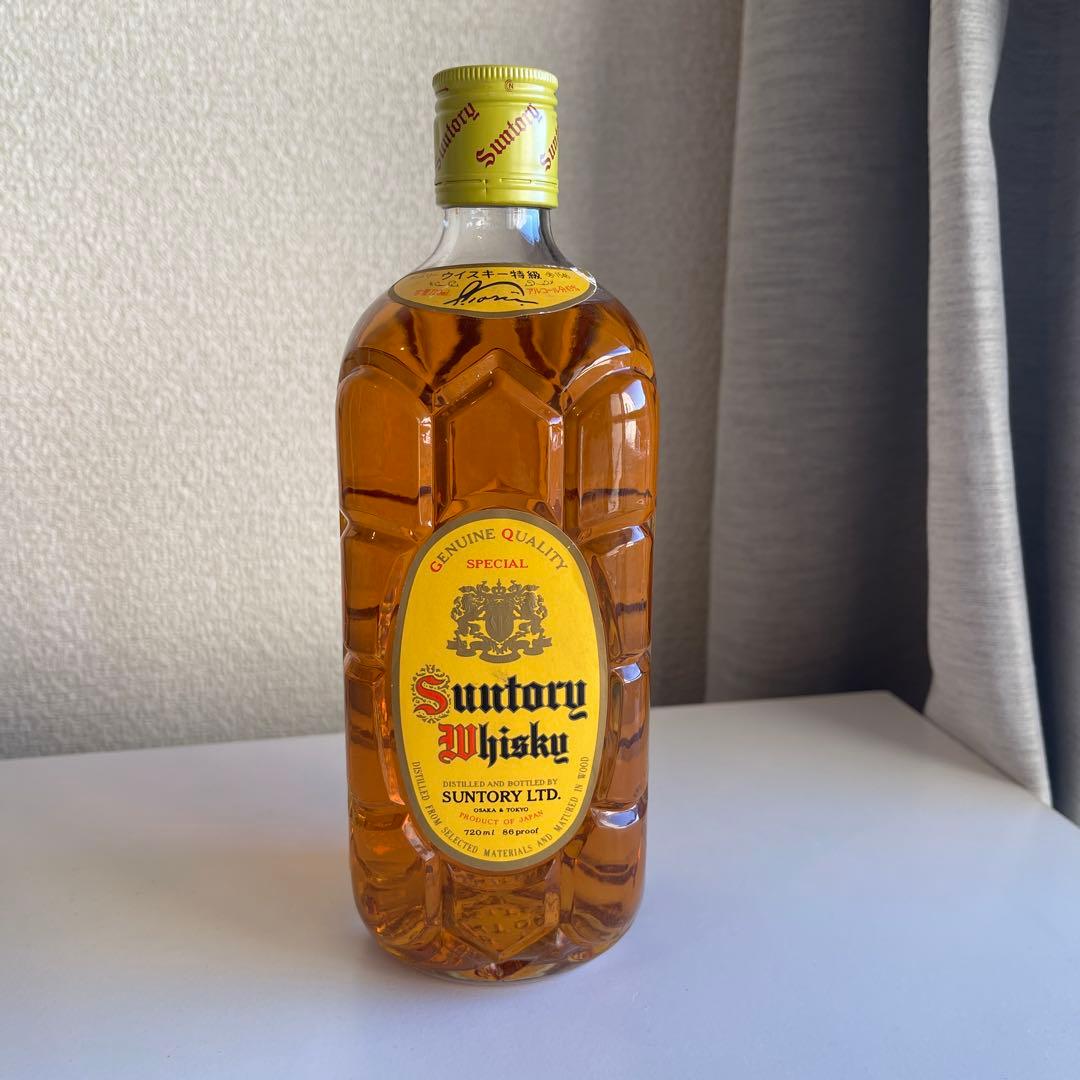 未開封古酒 初期　サントリー 角 特級　720ml 43％ 70年代　最後