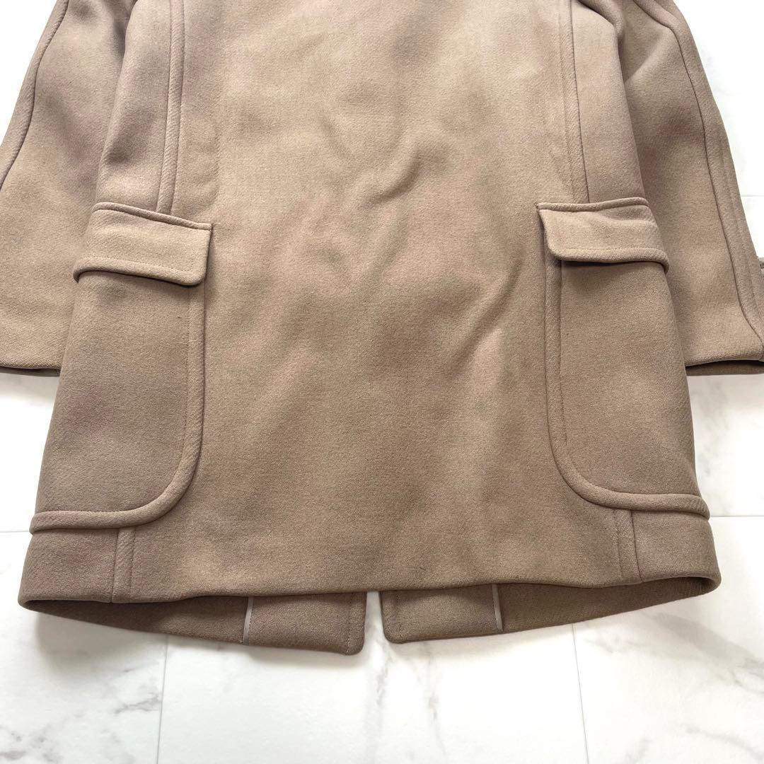 美品✨定価11万 ドゥロワー メルトンウール ダッフルコート 袖裏シルク 38