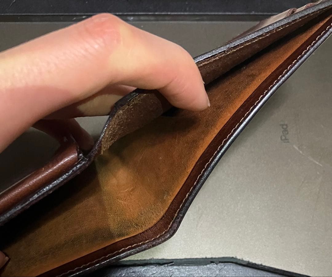 ま*ば様 【定価74000円】 ホーウィン　シェルコードバン 塩原朋和作　二つ折