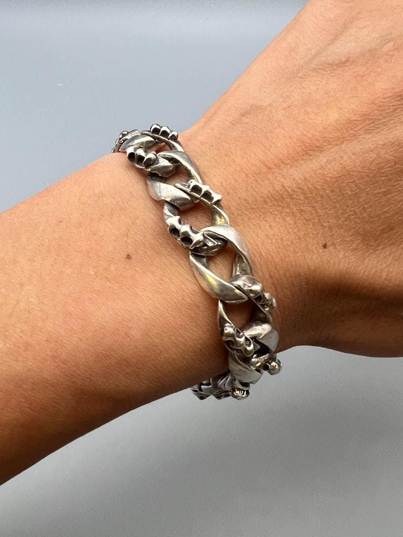 925刻印　メンズ用　プレスレット　銀細工　重量約69ｇ