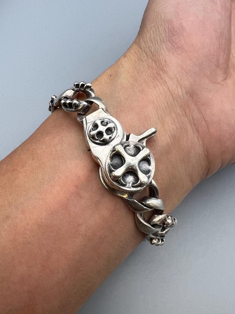 925刻印　メンズ用　プレスレット　銀細工　重量約69ｇ