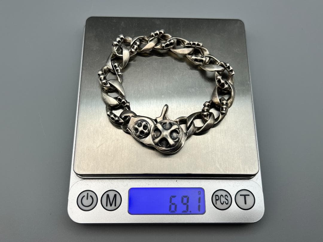925刻印　メンズ用　プレスレット　銀細工　重量約69ｇ