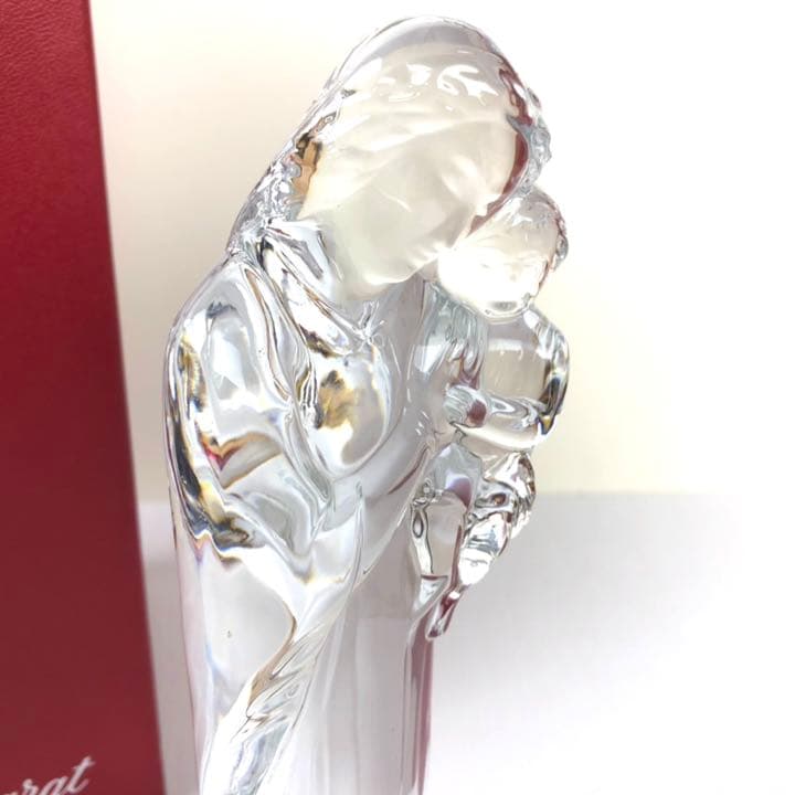 バカラ Baccarat クリスタル オブジェ 聖母子 美品　ボックス　マリア
