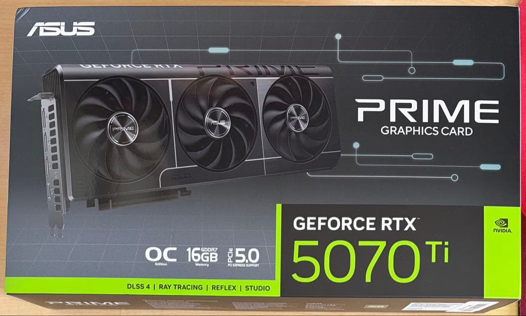 【新品未開封】ASUS PRIME RTX5070 Ti 16GB 国内正規品