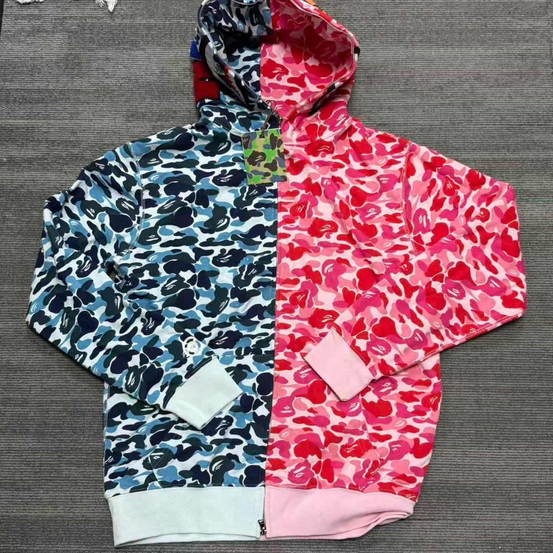 A Bathing Ape Bape シャークパーカー ピンク 迷彩 カモ