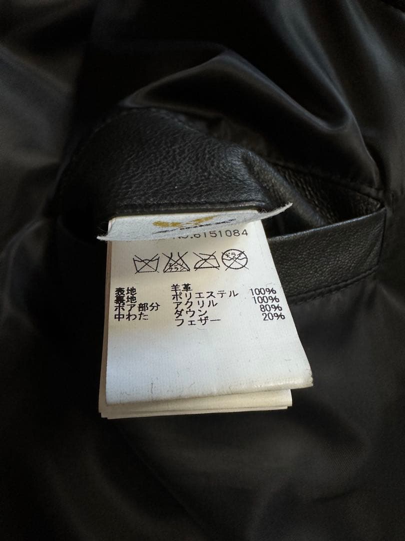 特大！XXL希少 美品 AVIREX 本革 B-3 ファーレザーダウンジャケット