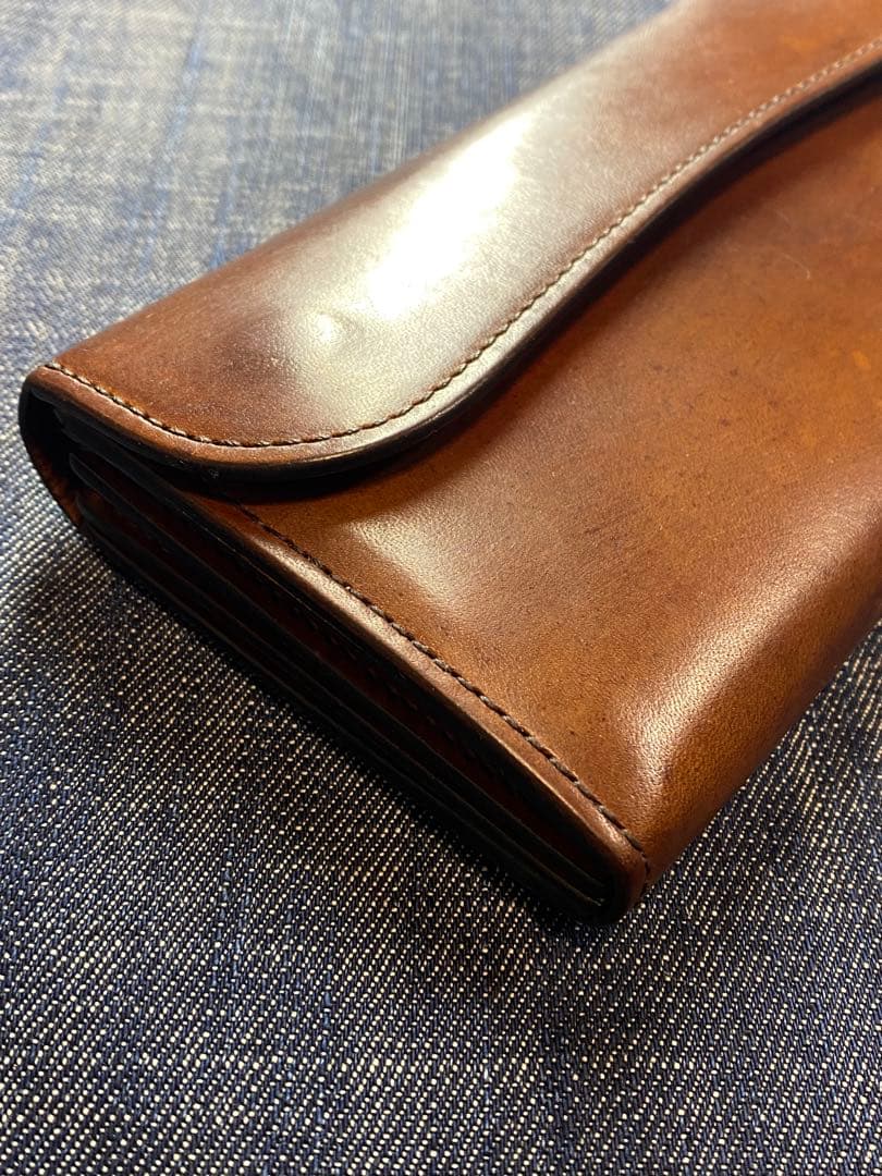 WILD SWANS WAVE ワイルドスワンズブラウンレザーウォレット