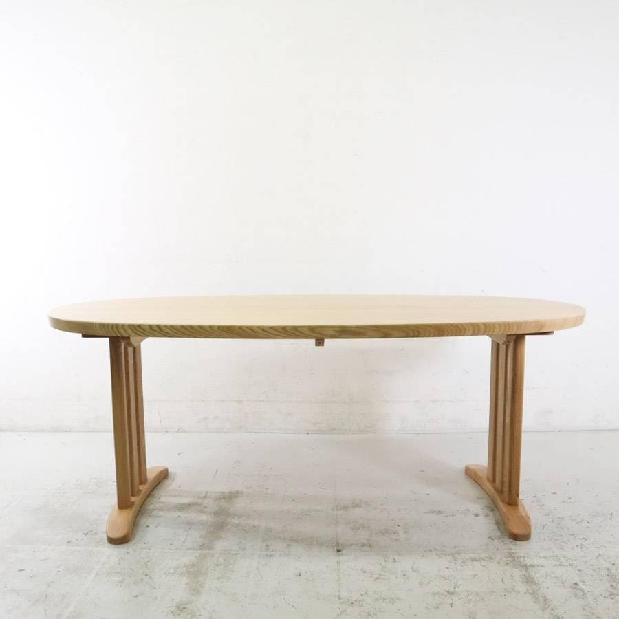 IDC大塚取扱 松田家具 CUBE キューブ タモ無垢材 ダイニングテーブル