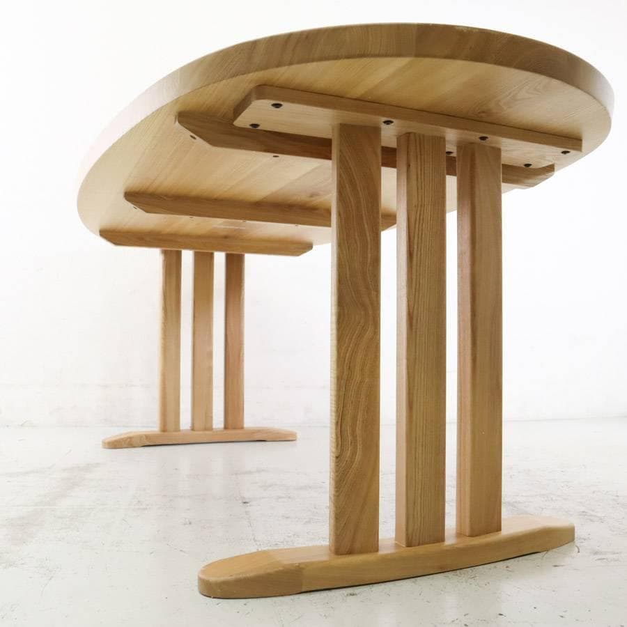 IDC大塚取扱 松田家具 CUBE キューブ タモ無垢材 ダイニングテーブル