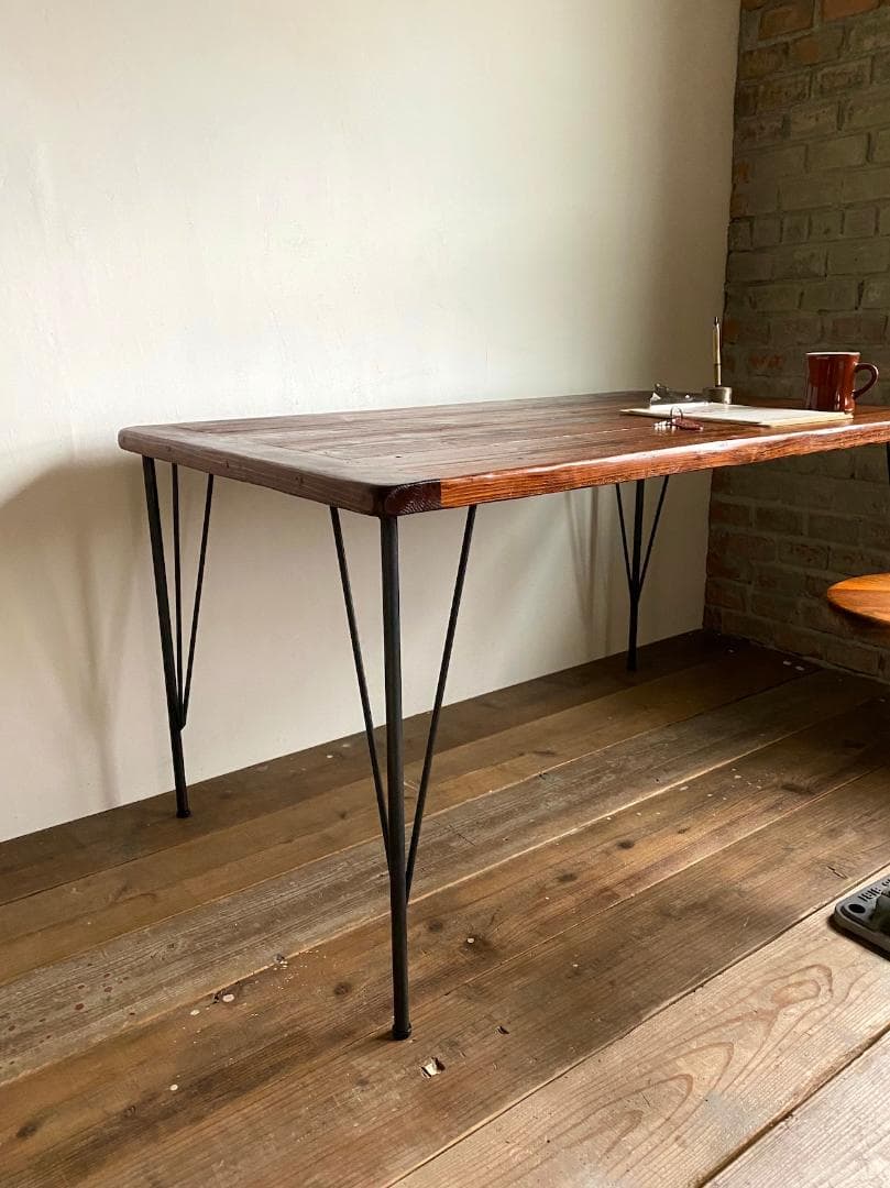 数量限定　特別価格　鉄脚　アイアンレッグ　ダイニングテーブル　ワークデスク
