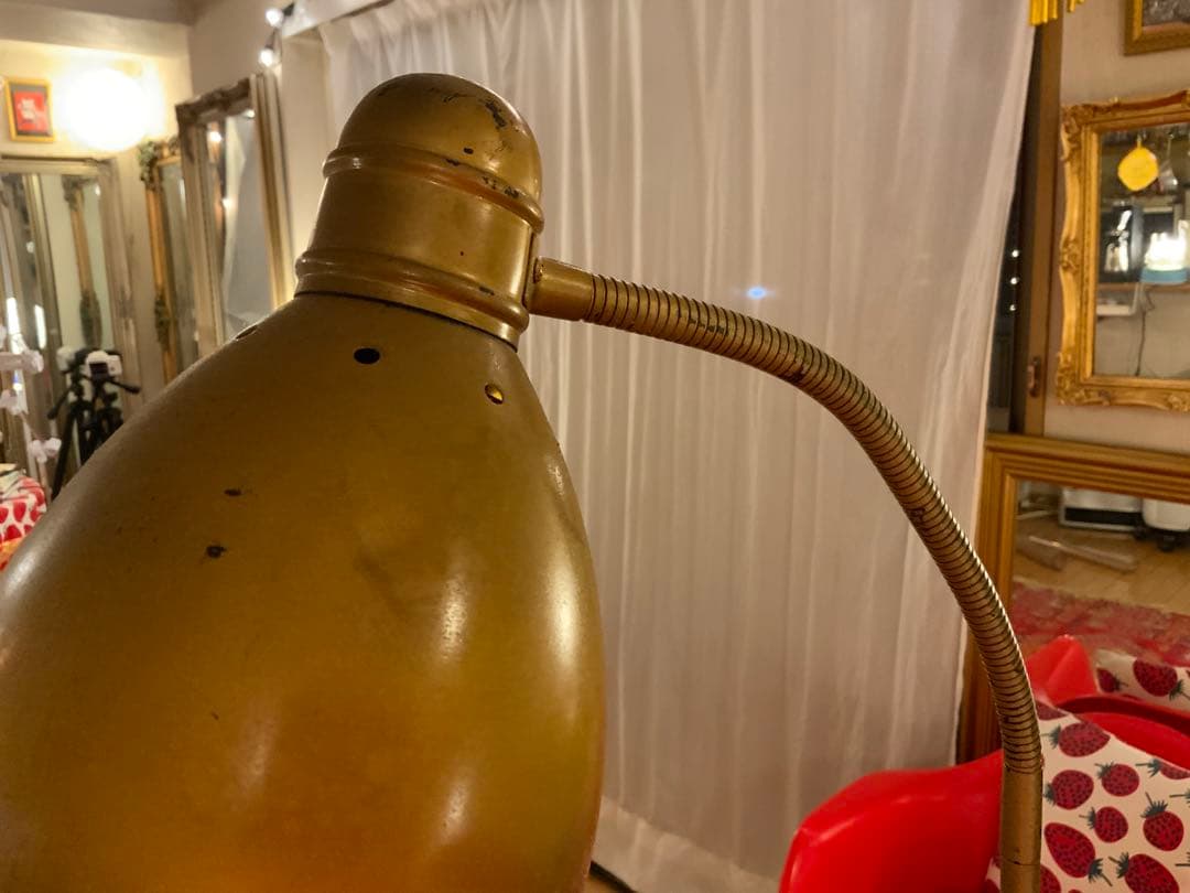 値下げ おしゃれ アンティーク フロアライト スタンド 140 ゴールド 訳