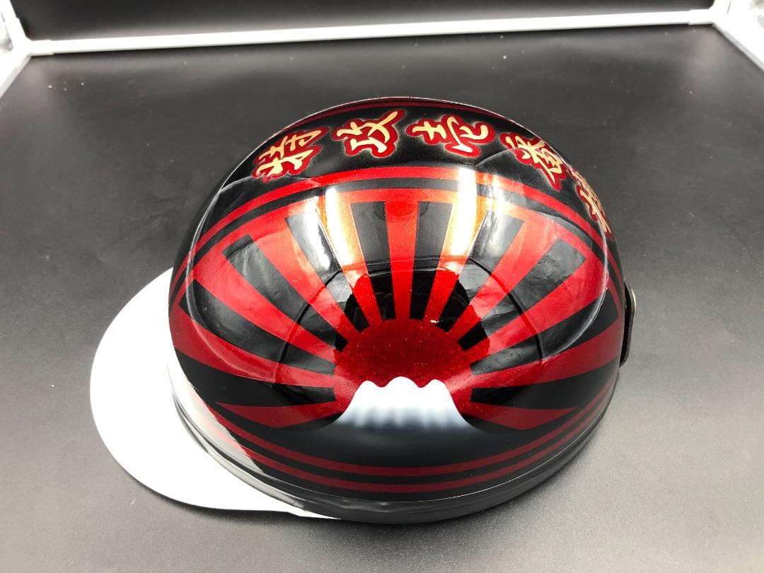 コルク半　カスタム　富士日章　三つボタン　黒赤　特攻　高級クリヤ送料無料