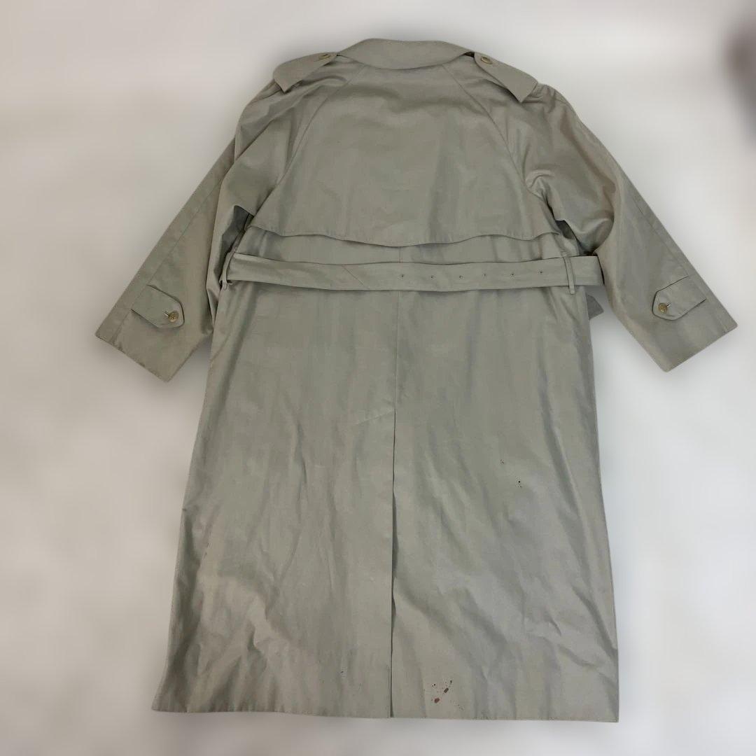 【希少品】Burberry カーキ トレンチコート　ロング丈　　ノバチェック