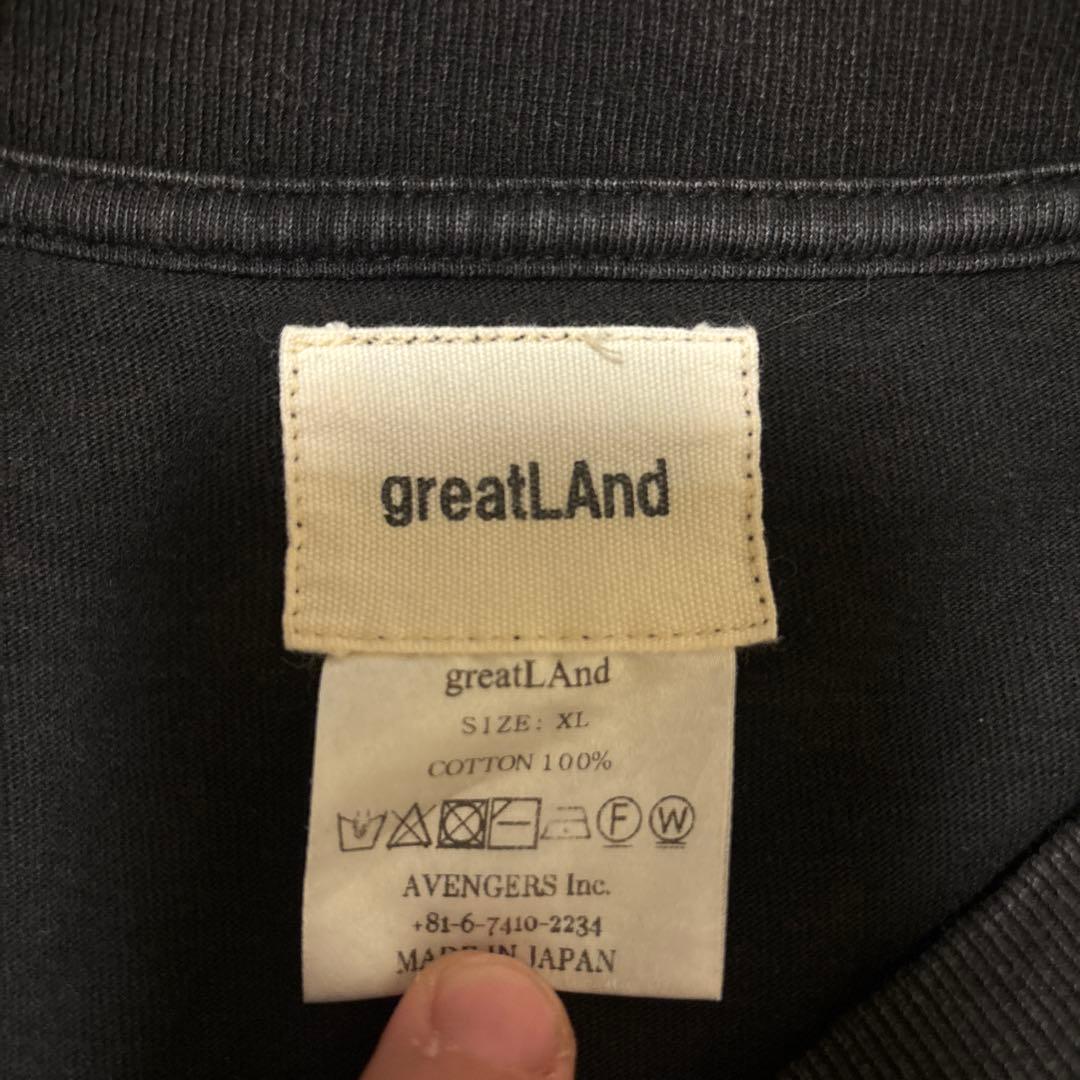 greatLand XL ブラック 長袖カットソー