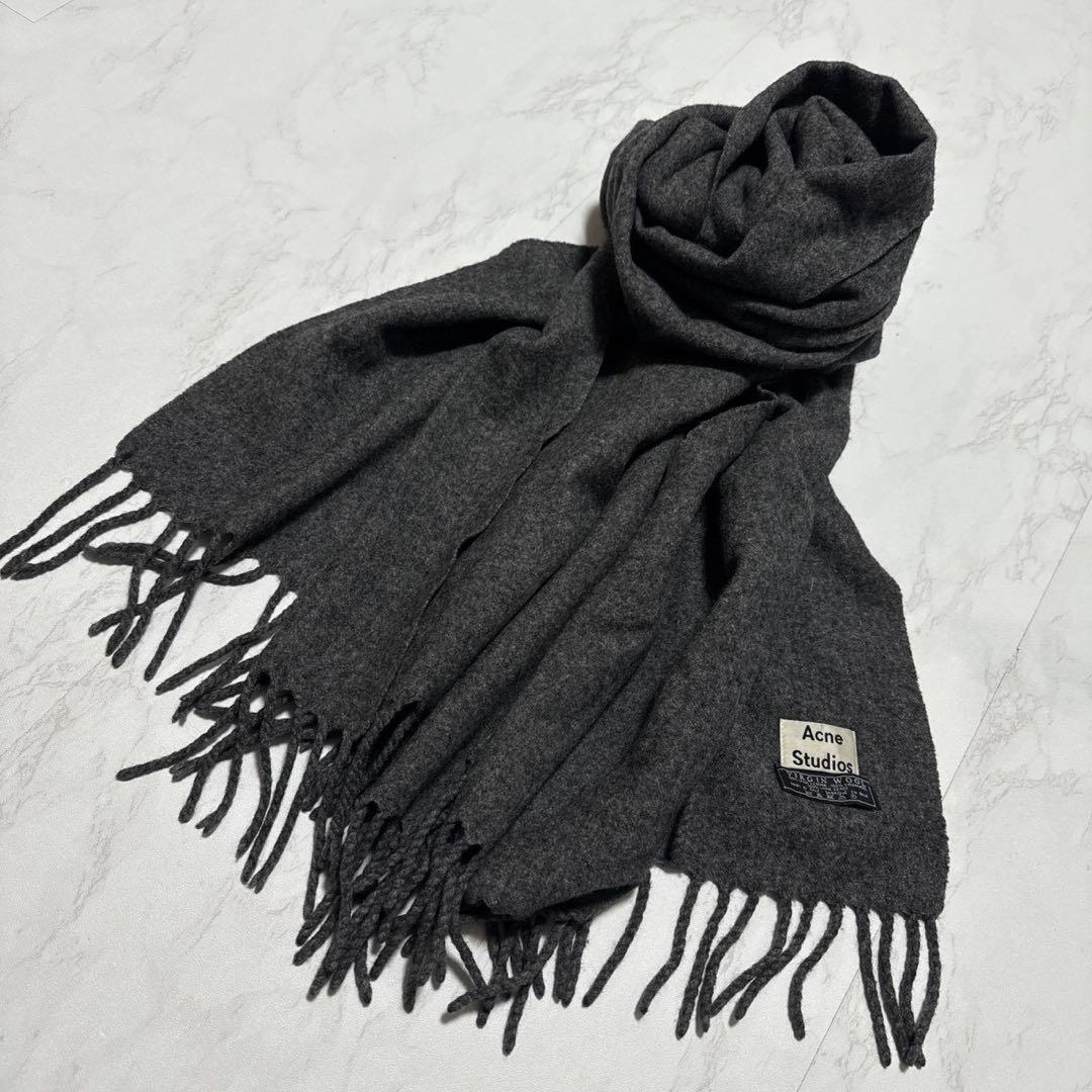 美品✨Acne Studios アクネストゥディオズ 旧タグ グレー 大判