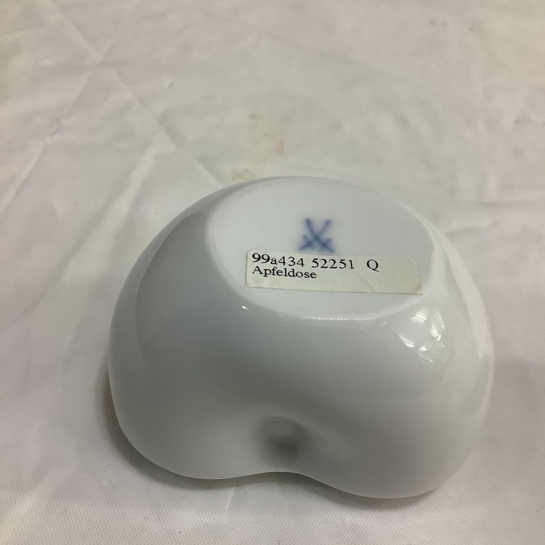 7885⑥マイセン　りんご型　小物入れ