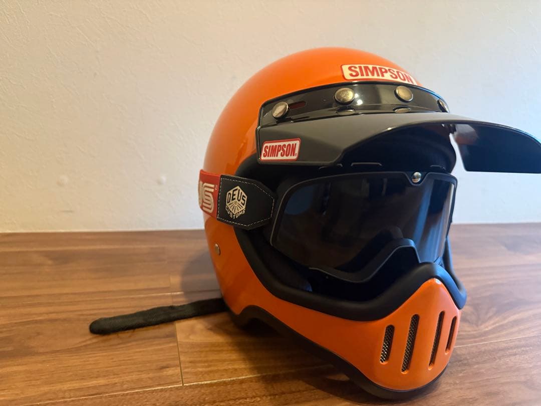SIMSON M50オレンジ BARSTOW ゴーグル Deus