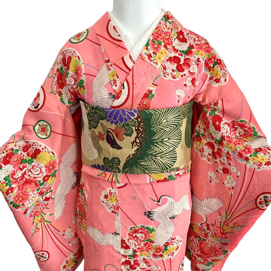 ★レトロ　ジュニア　アンティーク着物　大正ロマン　袴　七五三　十三詣り NO2