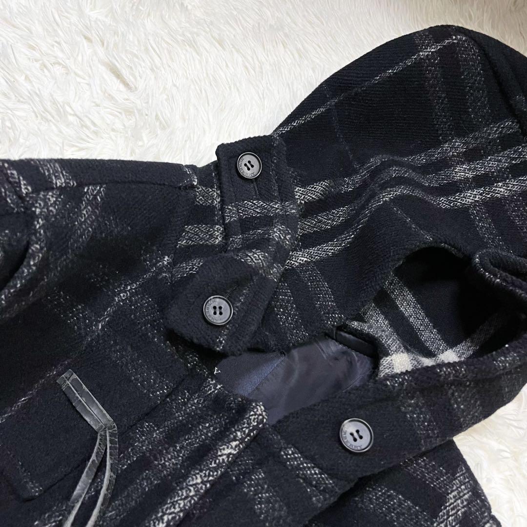 訳あり極美品 大きいサイズ バーバリーロンドン ダッフルコート ノバチェック