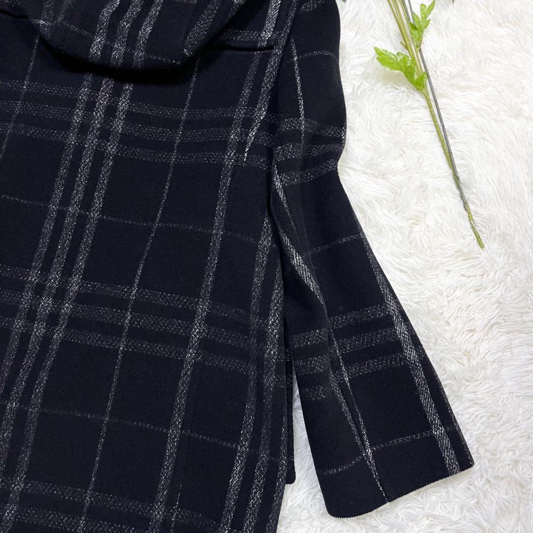 訳あり極美品 大きいサイズ バーバリーロンドン ダッフルコート ノバチェック