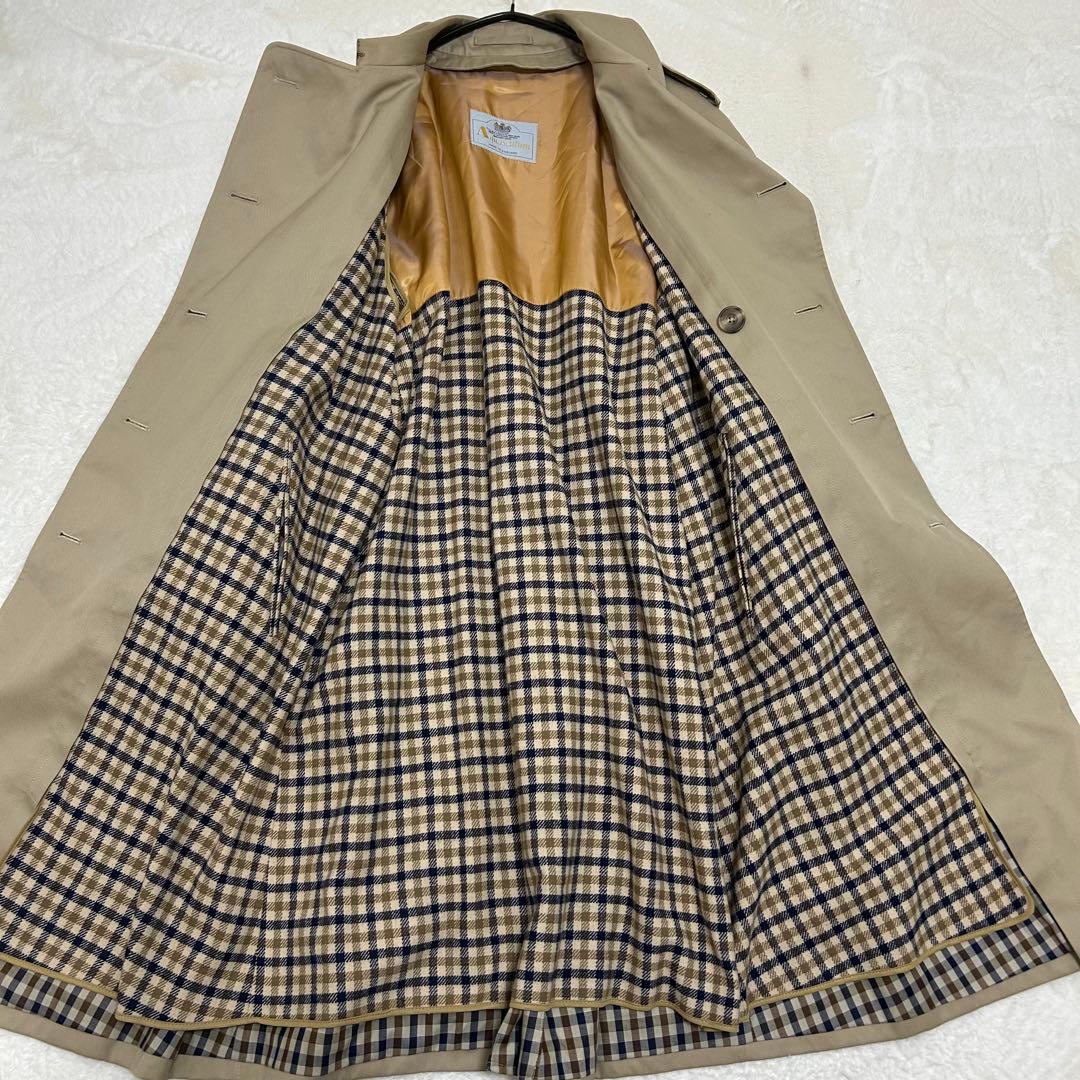 美品✨アクアスキュータム aqua5 ライナー付き トレンチコート ベージュ L