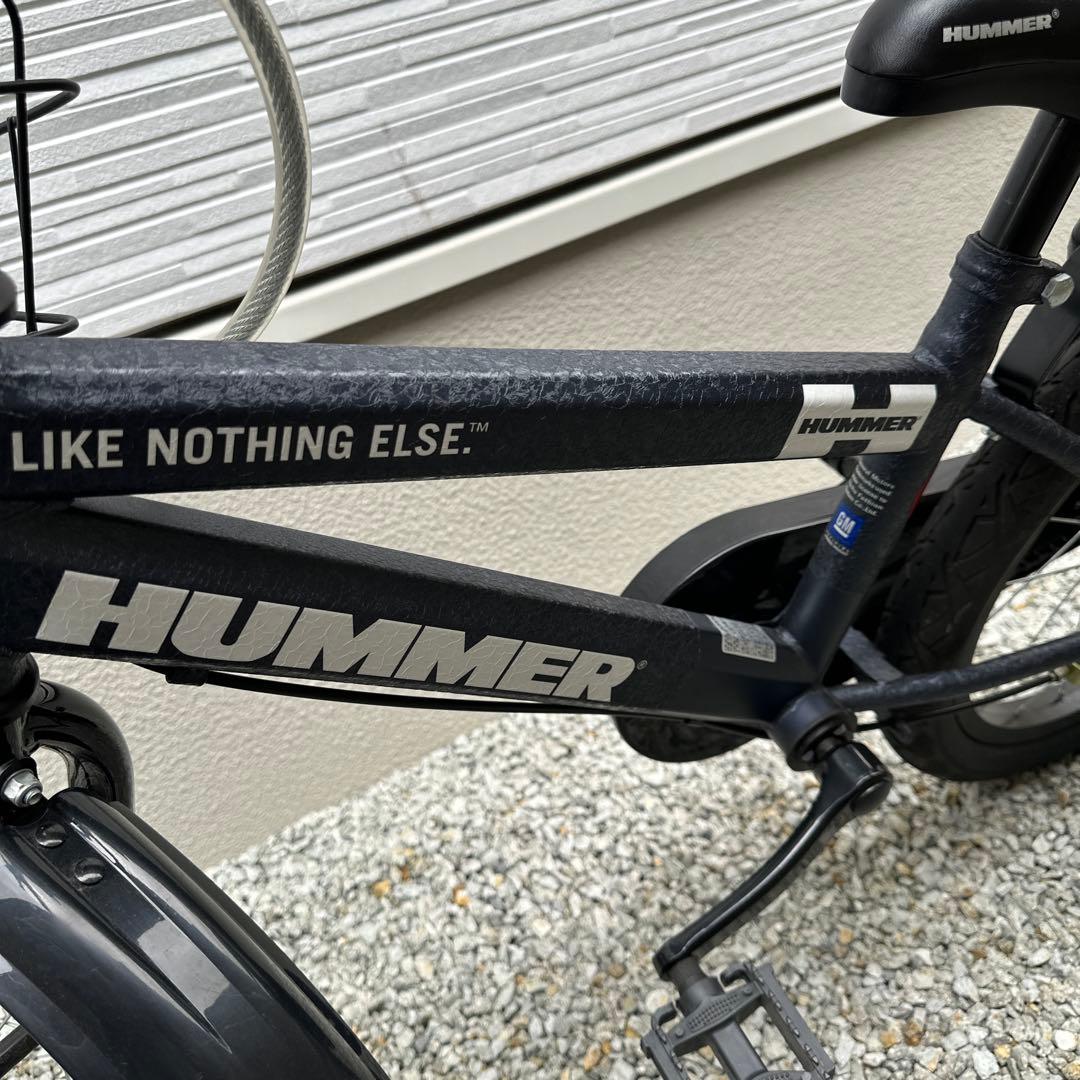 HUMMER 子供用 自転車 18インチ ミッドナイトブルー 補助輪＆おまけつき
