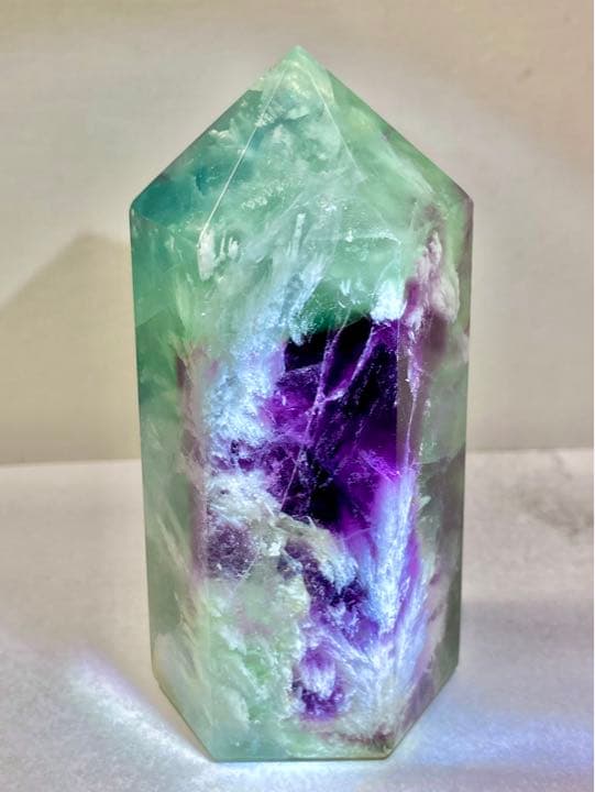 エンジェルフェザー✿*:・　万華鏡　フローライト　マルチカラー　蛍石　ポイント