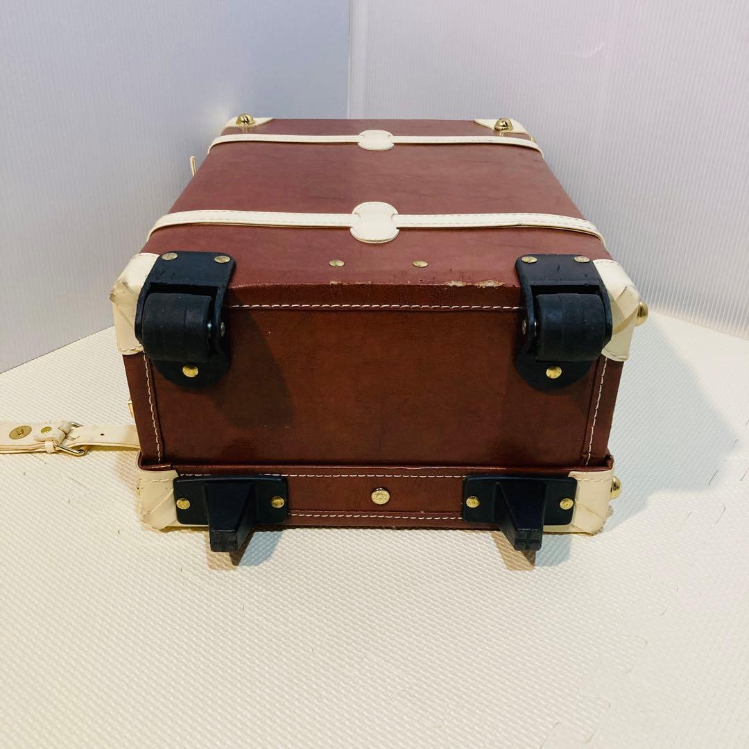 【希少】#656 Disney レザー スーツケース フランス柄
