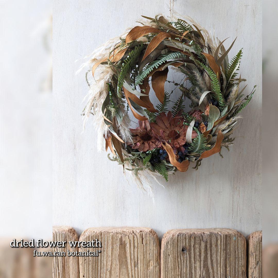 専用感謝sale＊大輪サルフレア＆グレビレア  　ドライフラワーリース