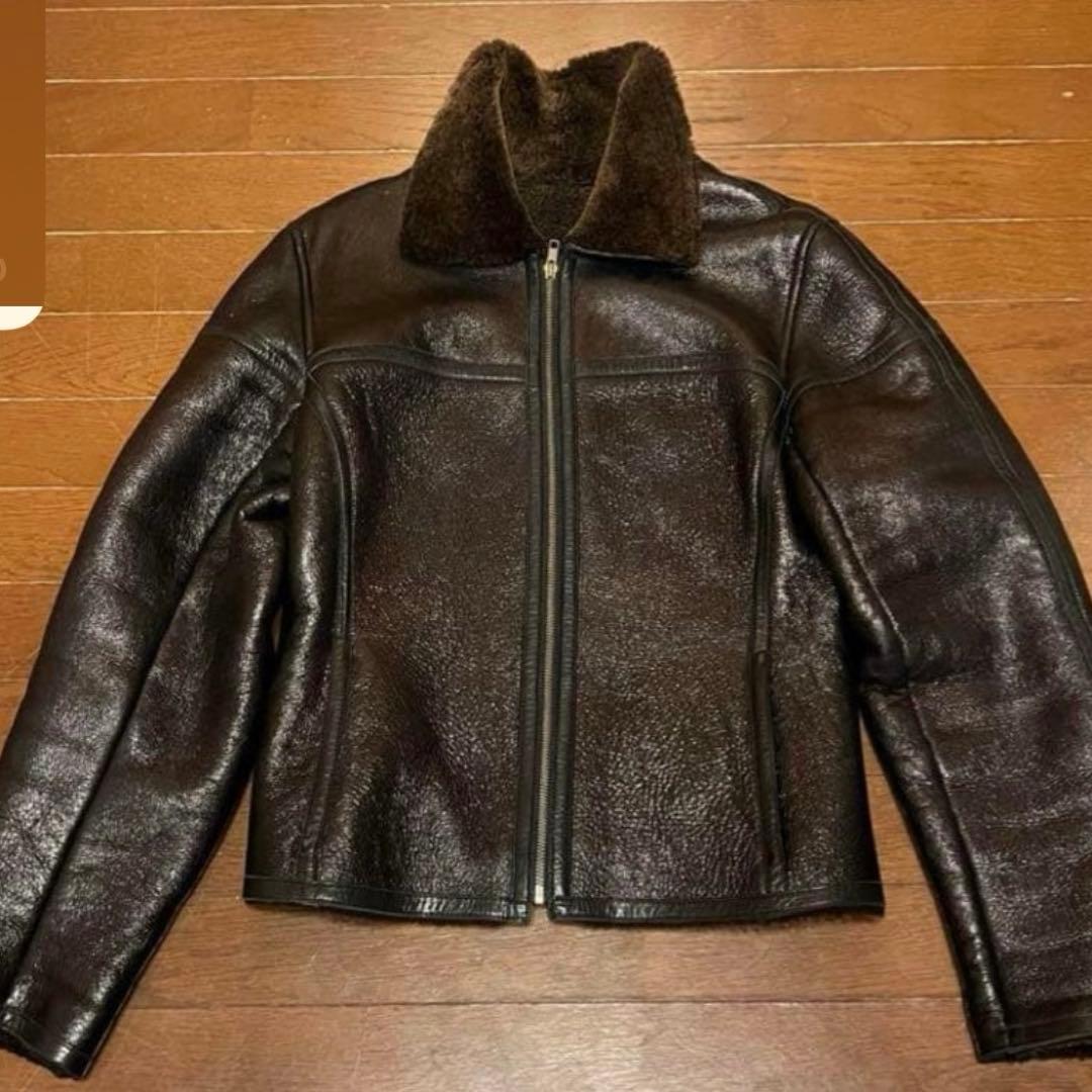 KENZO ケンゾー　ブラウンレザージャケット　B-3 美品