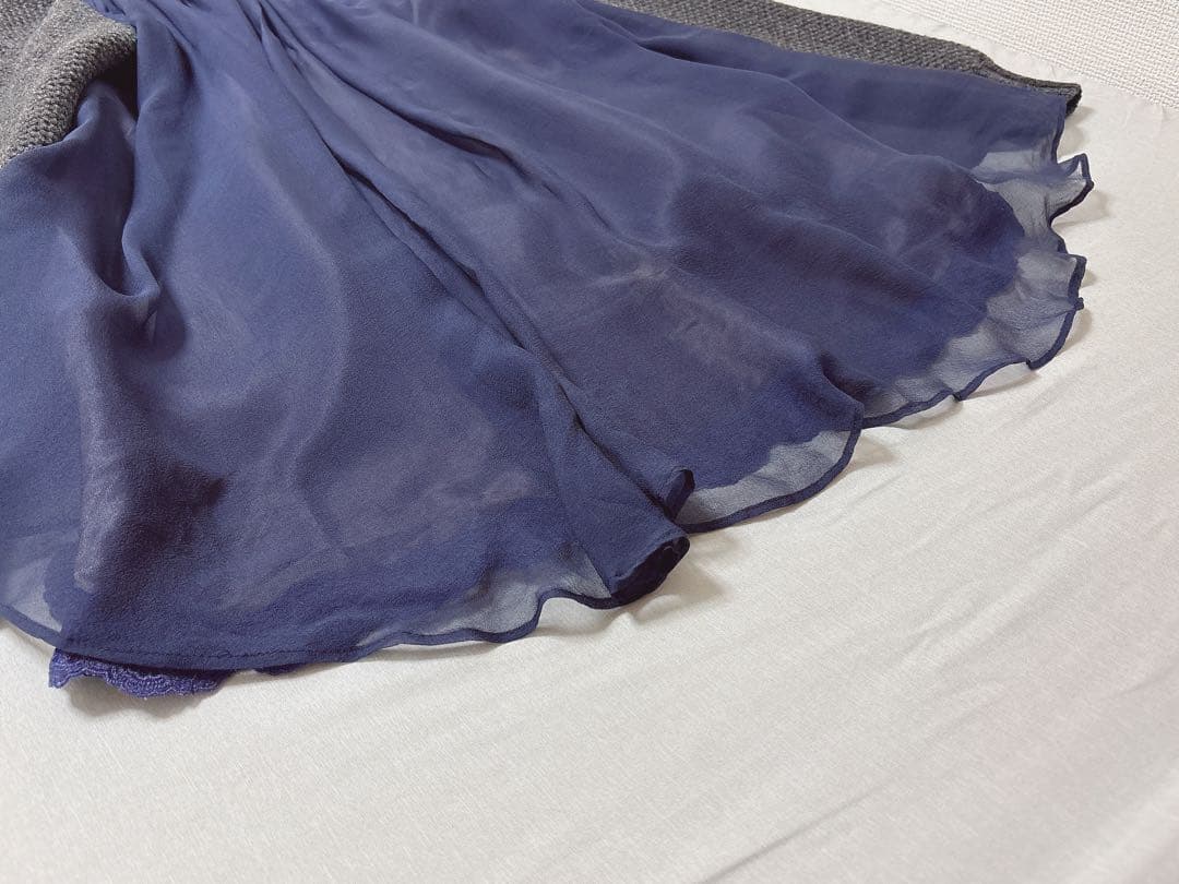 激レア　コレクション✨sacai サカイ ニット シルク バックプリーツ フレア