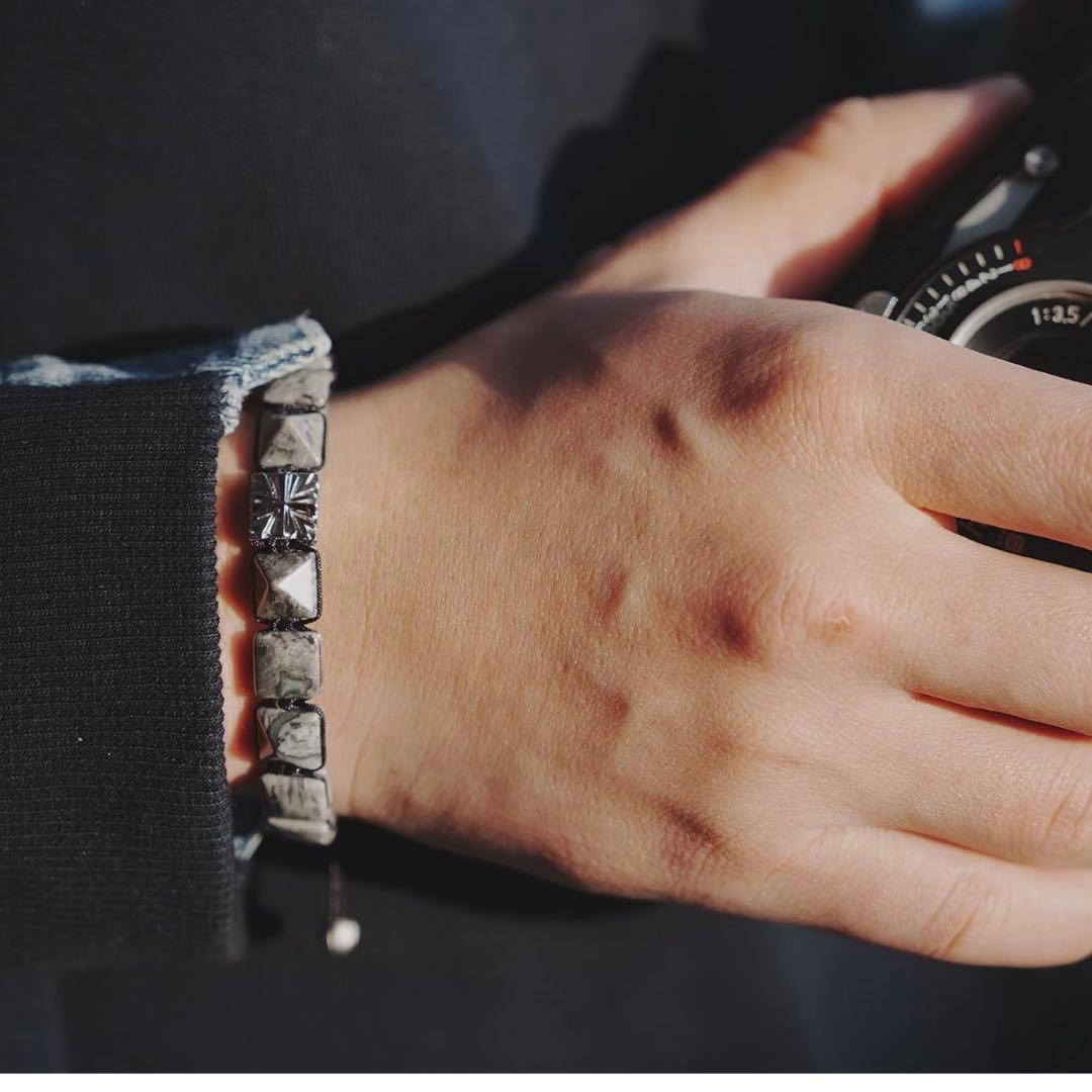 AWNL ピカソ　ジャスパー　ブレスレット