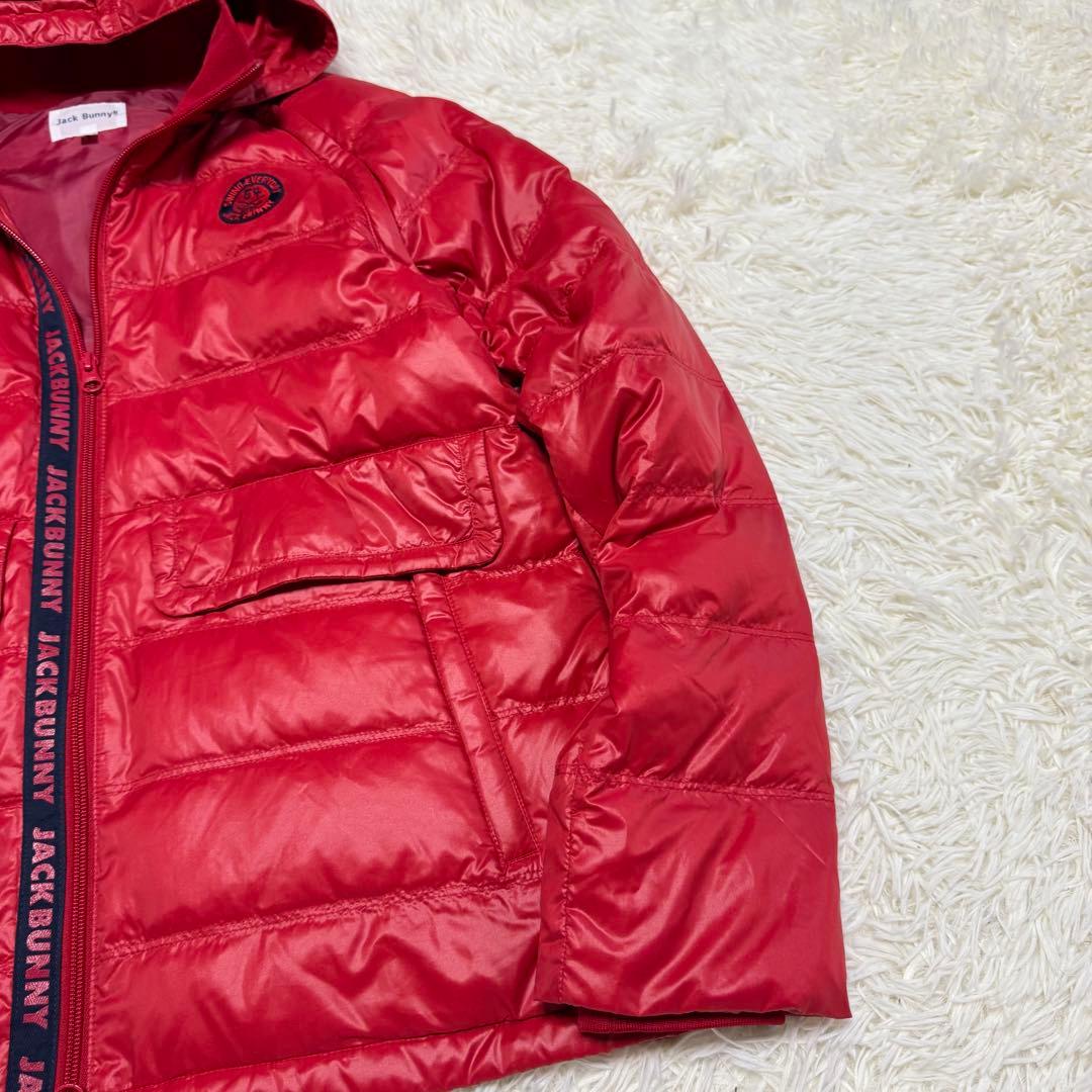 【ジャックバニー】美品 ダウンジャケット レッド 4サイズ メンズ 4way