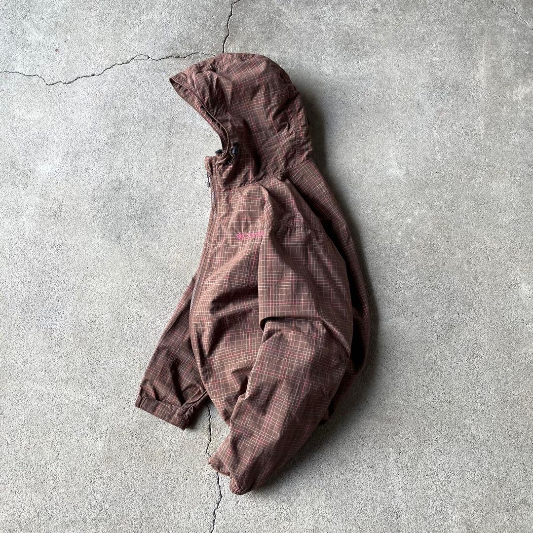 ジャケット・アウター 00s columbia check pattern shell jacket