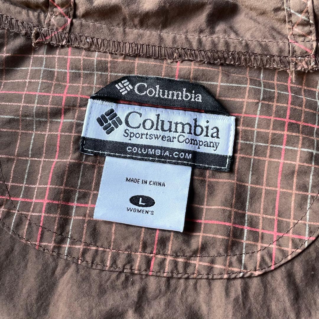 ジャケット・アウター 00s columbia check pattern shell jacket