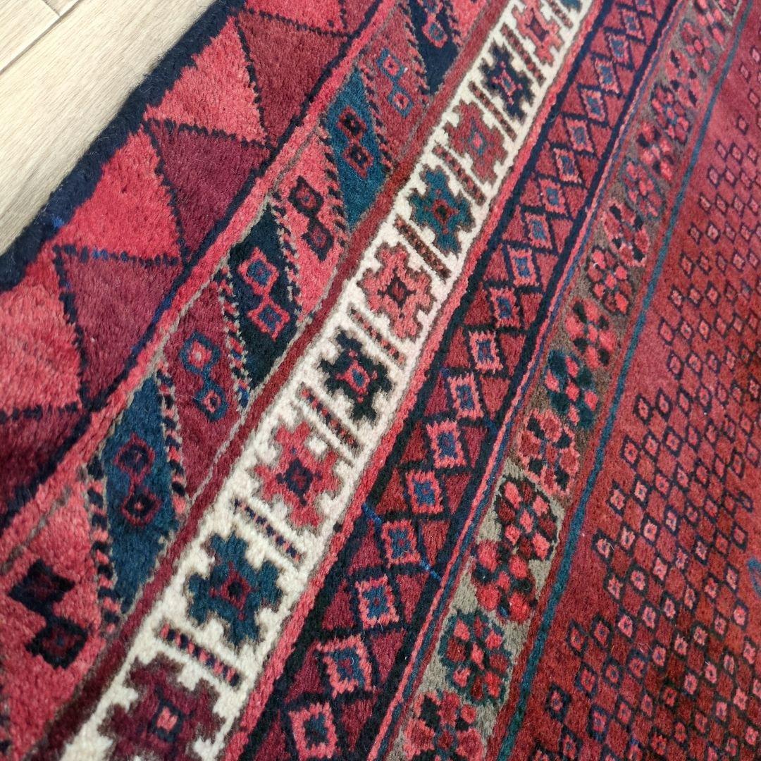 ペルシャ絨毯　シ－ラーズ産 215x135 クリーニング済 shiraz