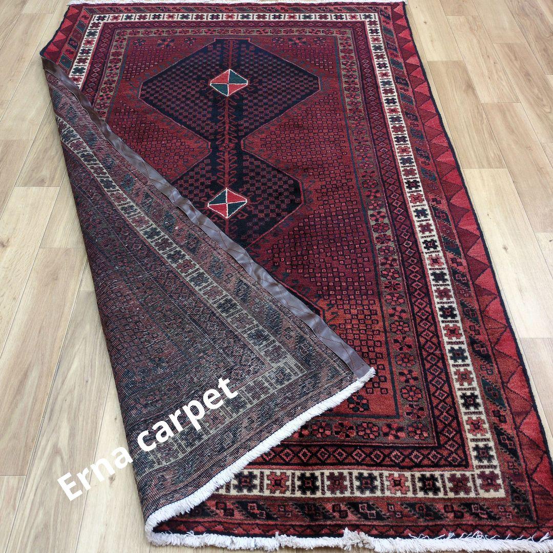 ペルシャ絨毯　シ－ラーズ産 215x135 クリーニング済 shiraz