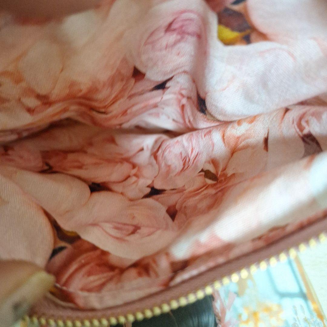 激レア女の子とねこパネル生地　ハンドメイド　布バスケット　フラットポーチ