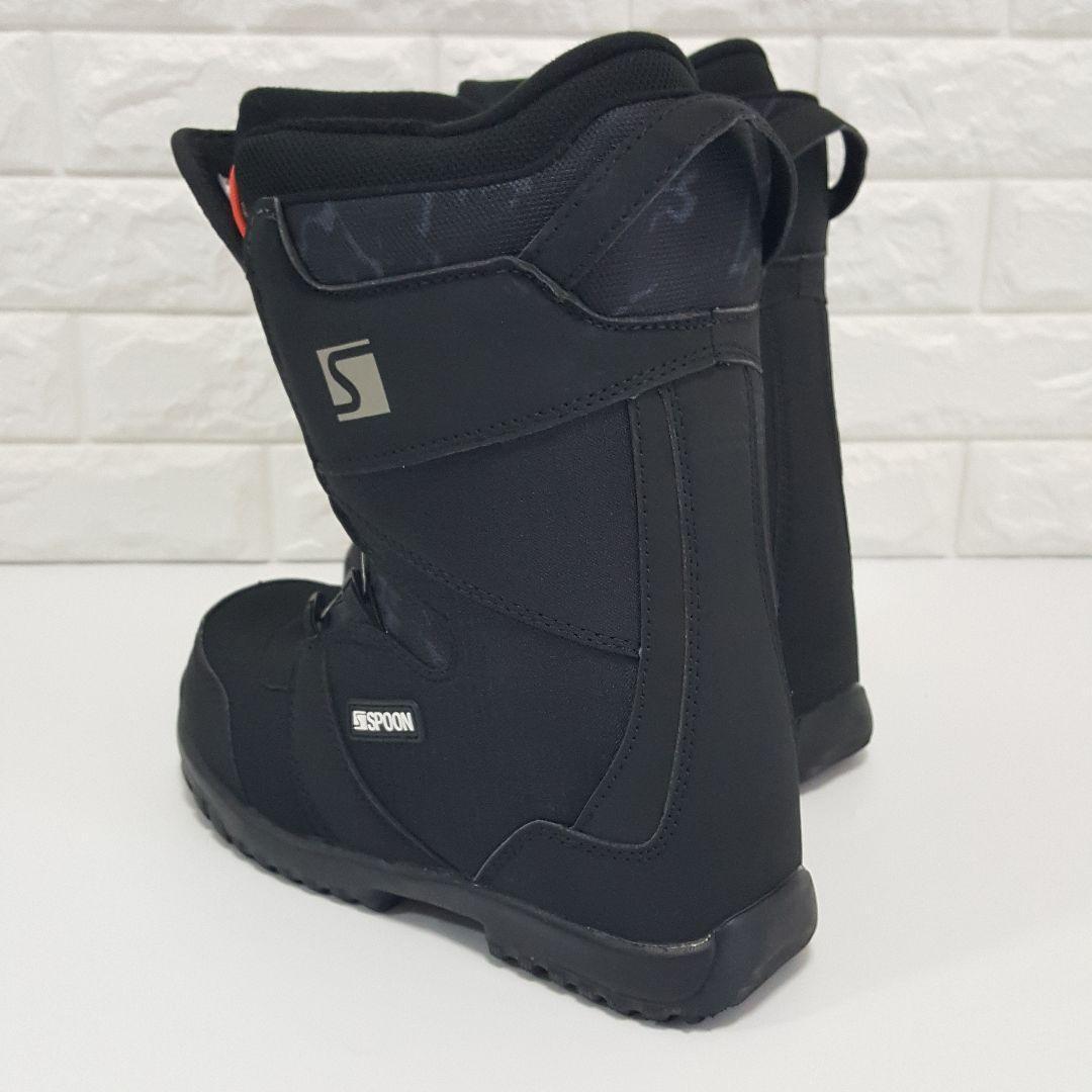極美品 SPOON スノーボードブーツ TGFダイヤル式 黒 22.5～23.0