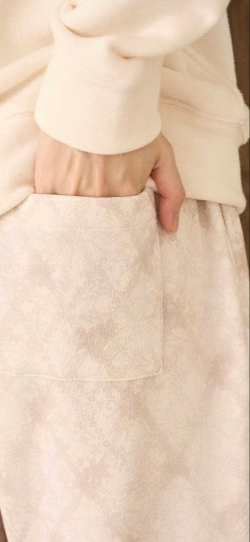 SNIDEL  ストレッチスウェットセットアップ　ピンク