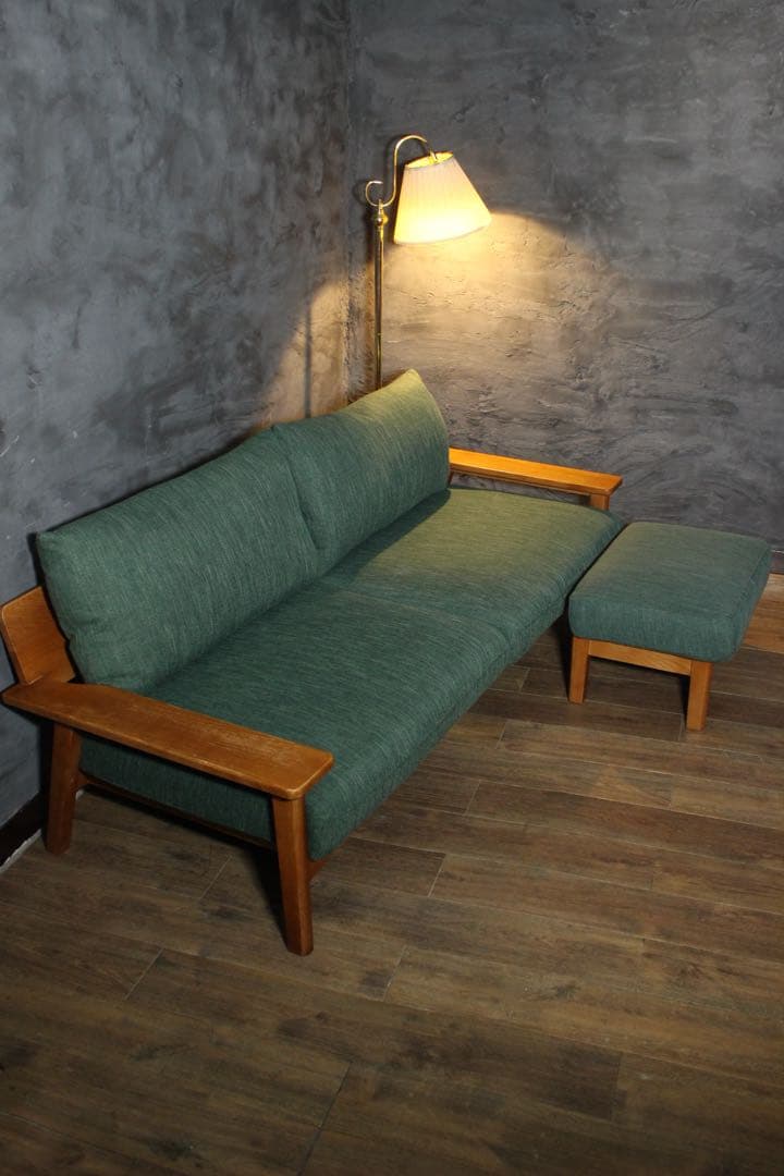 首都圏送無料〜ウニコ　キルプ　190cm ソファ　オットマン　セット　フェザー